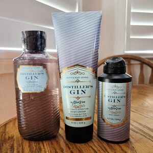 🛍BOGO 50% OFF🥃🫧🧴🛁 NWT‼️Bath & Body Works "Distiller's Gin" 3-pc Collection